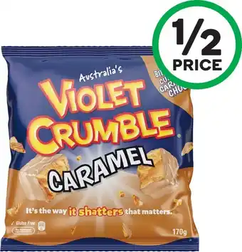 Woolworths Violet Crumble Choc Caramel Bites 170g offer