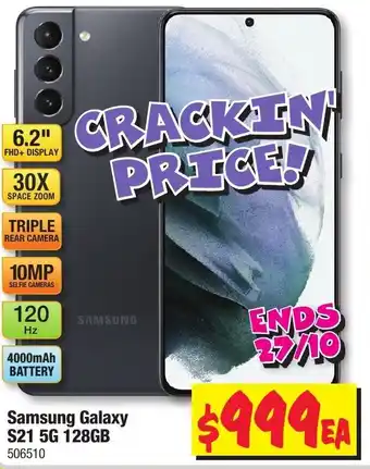JB Hi-Fi Samsung Galaxy S21 6.2" 5G 128GB offer