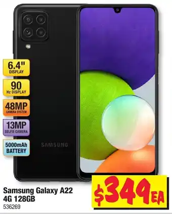 JB Hi-Fi Samsung Galaxy A22 6.4" 4G 128GB offer