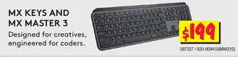 JB Hi-Fi Logitech MX Keys and MX Master 3 offer