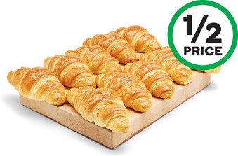 Woolworths Large Butter Croissants Pk 10* offer