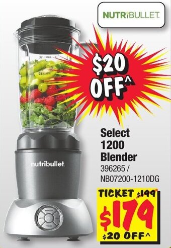 JB Hi-Fi Nutribullet Select 1200 Blender offer