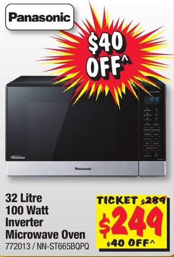 Panasonic 32 Litre 100 Watt Inverter Microwave Oven