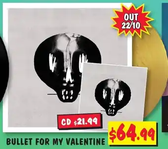 JB Hi-Fi Latest Music at JB Bullet For My Valentine offer