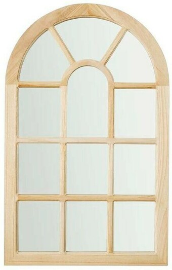 Spotlight 30% off Wood Arch Mirror 50 x 80cm offer