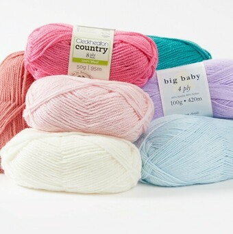 20% off Cleckheaton & Patons Yarns