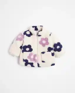 Target Baby Print Teddy Fleece Jacket offer