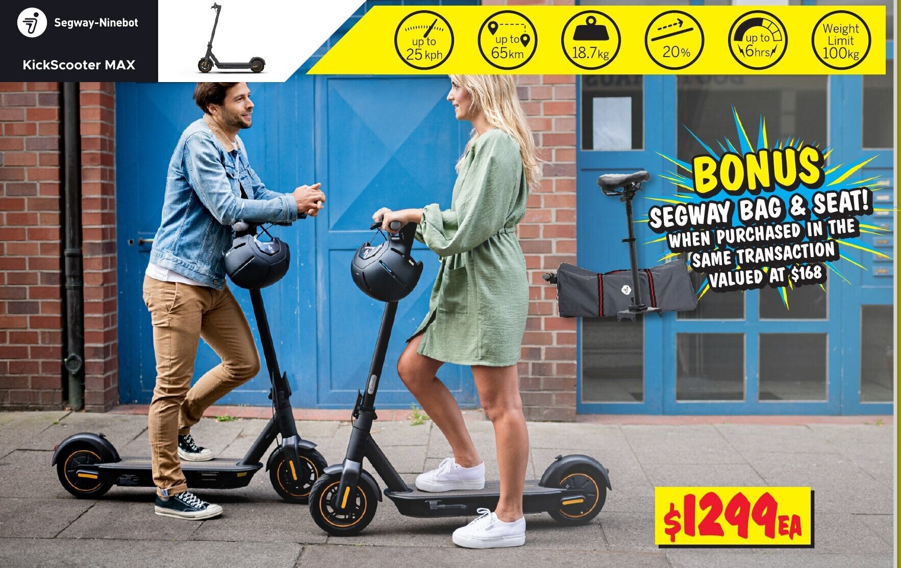 SegwayNinebot Kickscooter Max offer at JB HiFi