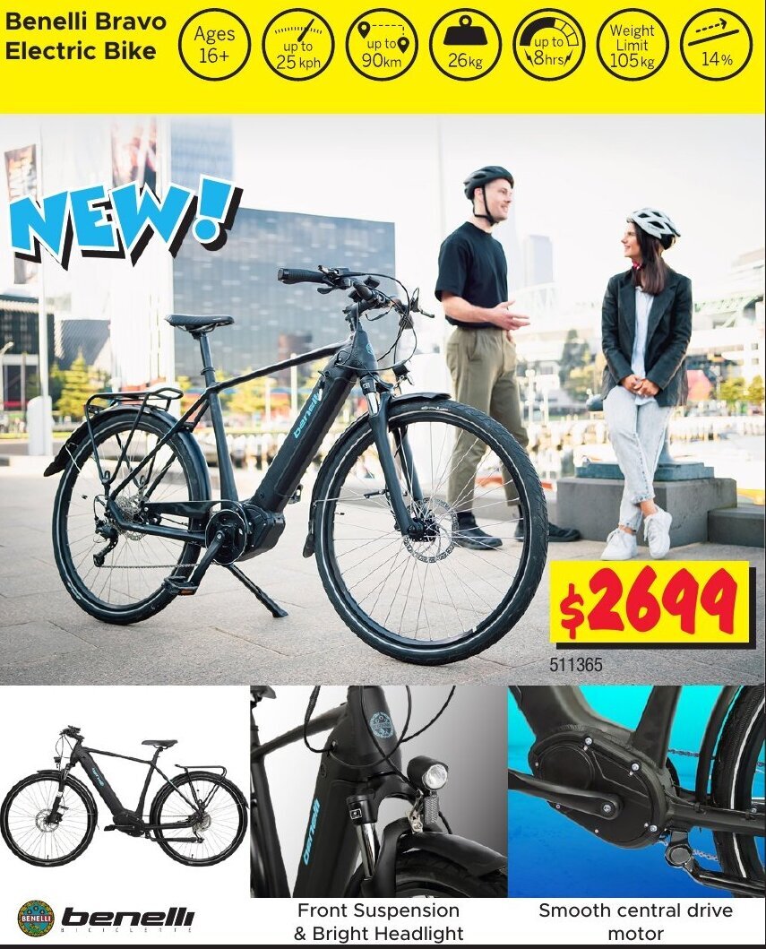 Benelli Bravo Electric Bike offer at JB Hi-Fi