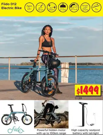JB Hi-Fi Fiido D12 Electric Bike offer