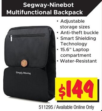 JB Hi-Fi Segway-Ninebot Multifunctional Backpack offer