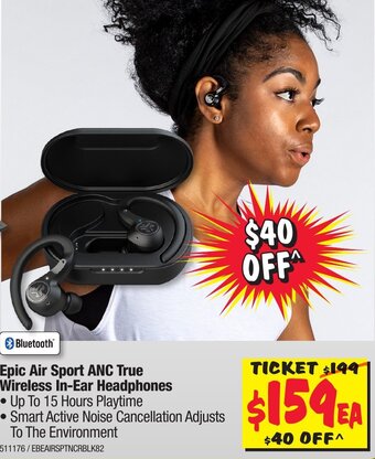 JB Hi-Fi Epic Air Sport ANC True Wireless In-Ear Headphones offer