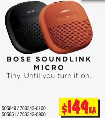 JB Hi-Fi Bose Soundlink Micro offer