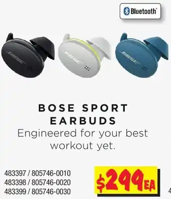 JB Hi-Fi Bose Sport Earbuds offer
