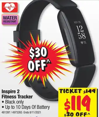 Fitbit Inspire 2 Fitness Tracker