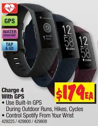 JB Hi-Fi Fitbit Charge 4 with GPS offer