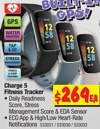 JB Hi-Fi Fitbit Charge 5 Fitness Tracker offer
