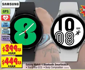 JB Hi-Fi Samsung Galaxy Watch 4 Bluetooth Smartwatch 40mm offer