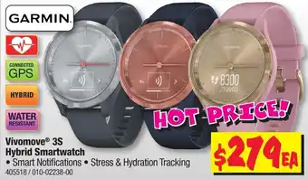 JB Hi-Fi Garmin Vivomove 3S Hybrid Smartwatch offer