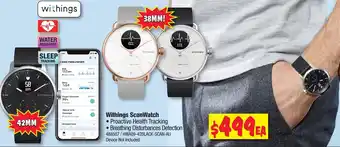 JB Hi-Fi Withings Scan Watch 38mm offer