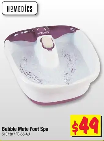 JB Hi-Fi Homedics Bubble Mate Foot Spa offer