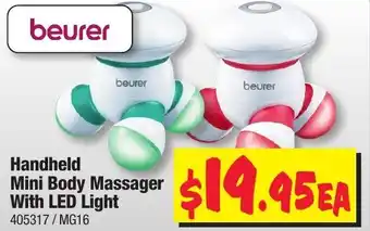 JB Hi-Fi Beurer Handheld Mini Body Massager with LED Light offer