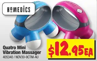 JB Hi-Fi Homedics Quatro Mini Vibration Massager offer