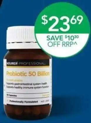 Terry White NOUREX PROFESSIONAL Probiotic 50 Billion offer