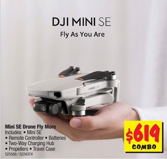 JB Hi-Fi DJI Mini SE Drone Fly More Combo offer