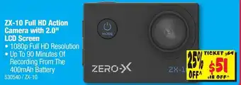 JB Hi-Fi Zero-X ZX10 Full HD Action Camera with 2.0" LCD Screen offer