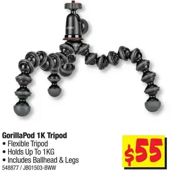 JB Hi-Fi Joby GorillaPod 1K Tripod offer