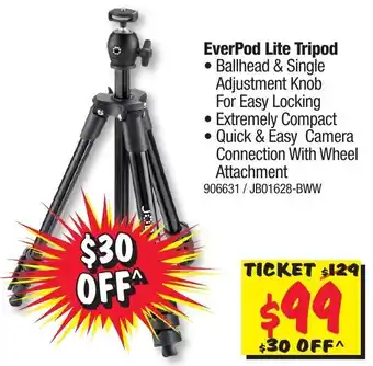 JB Hi-Fi Joby EverPod Lite Tripod offer