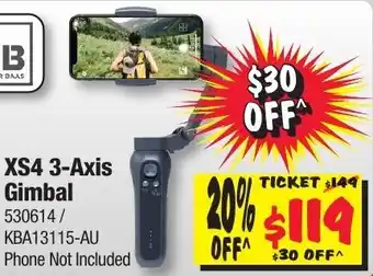 JB Hi-Fi Kaiser Baas XS4 3-Axis Gimbal offer