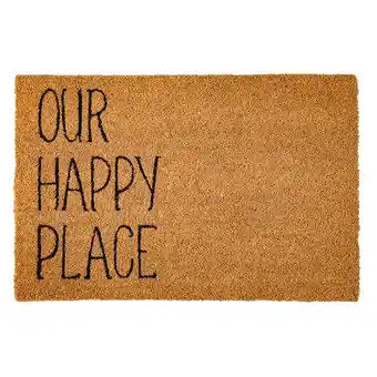 Pillow Talk Our Happy Place Doormat by Habitat offer