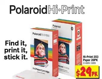 JB Hi-Fi Hi-Print 2x3 Paper 20pk offer