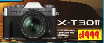 JB Hi-Fi Fujifilm X-T30 II Mirrorless Camera with XF18-55(HB) Lens offer