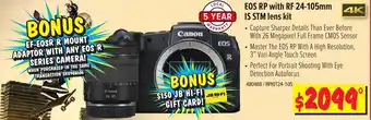 JB Hi-Fi Canon EOS RP with RF 24-105mm IS STM Lens Kit offer