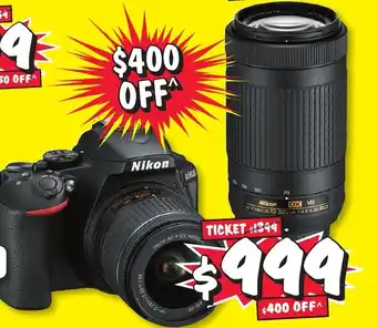 JB Hi-Fi Nikon D5600 DSLR Twin Lens Kit offer