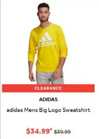 Adidas Mens Big Logo Sweatshirt