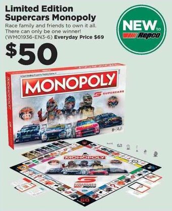 Limited Edition Supercars Monopoly