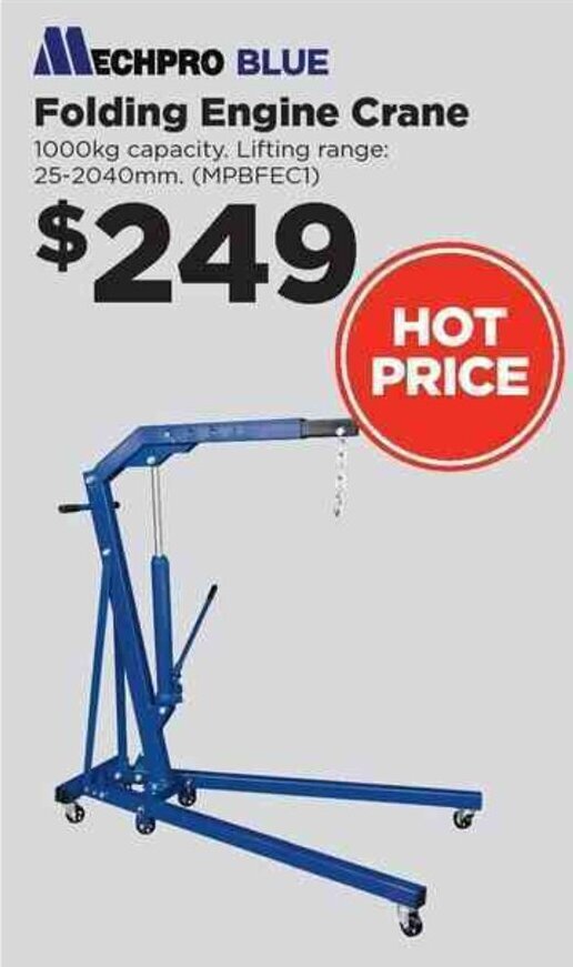 Folding Engine Crane offer at Repco