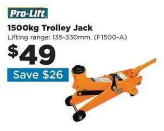 Repco 1500kg Trolley Jack offer