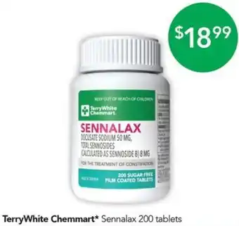 Terry White TerryWhite Chemmart Sennalax 200 tablets offer