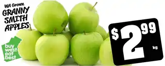 Farmer Jack's WA Grown GRANNY SMITH APPLES per kg offer