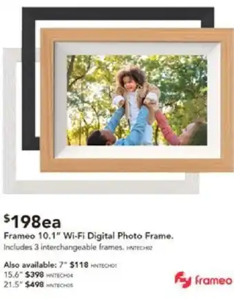 Harvey Norman Frameo 10.1" Wi-Fi Digital Photo Frame offer