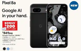 Harvey Norman Google Pixel 8a 128GB offer