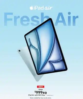 Harvey Norman iPad Air with M2 Chip offer