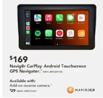 Harvey Norman Navig8r CarPlay Android Touchscreen GPS Navigator offer