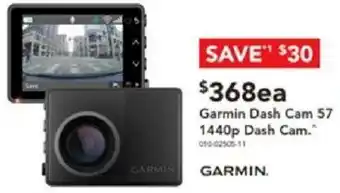 Harvey Norman Garmin Dash Cam 57 1440p Dash Cam offer