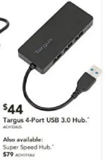 Harvey Norman Targus 4-Port USB 3.0 Hub offer